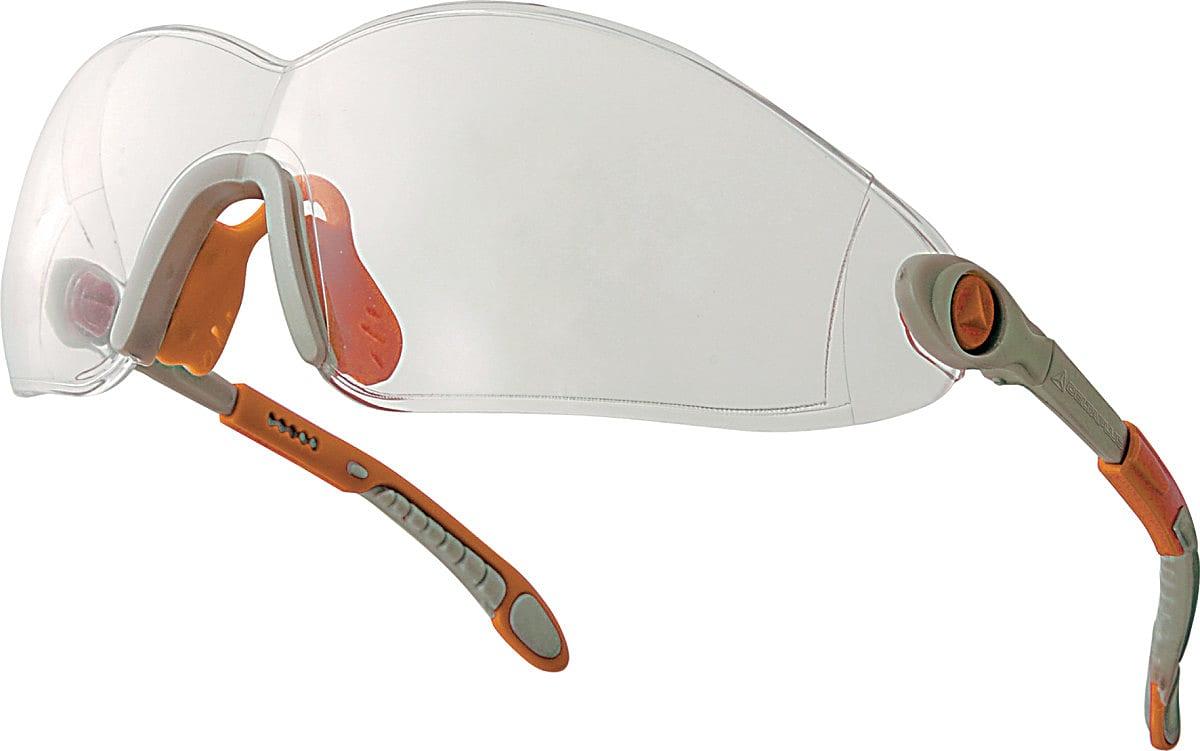 Delta Plus Venitex Adjustable Polycarbonate Glasses in Clear (Product Code: VULCANO)