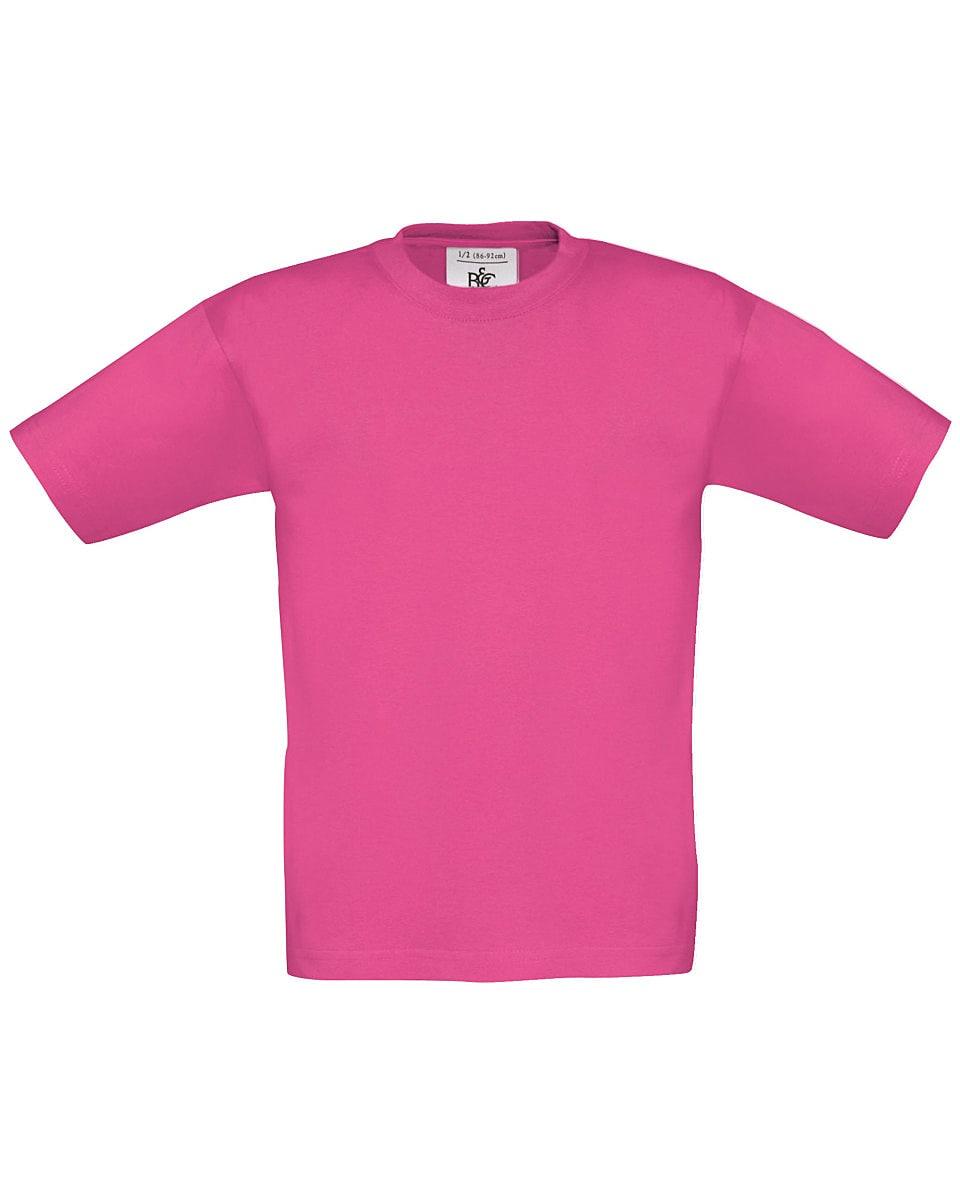 B&C Childrens Exact 150 T-Shirt in Fuchsia (Product Code: TK300)