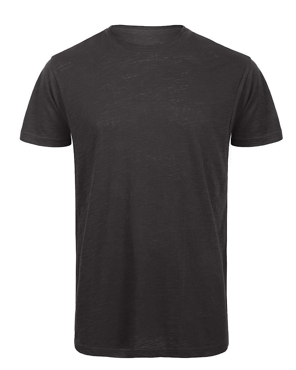 B&C Mens Inspire Slub T-Shirt in Chic Black (Product Code: TM046)