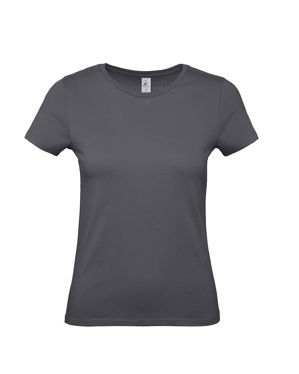 B&C Womens E150 T-Shirt in Dark Grey (Product Code: TW02T)