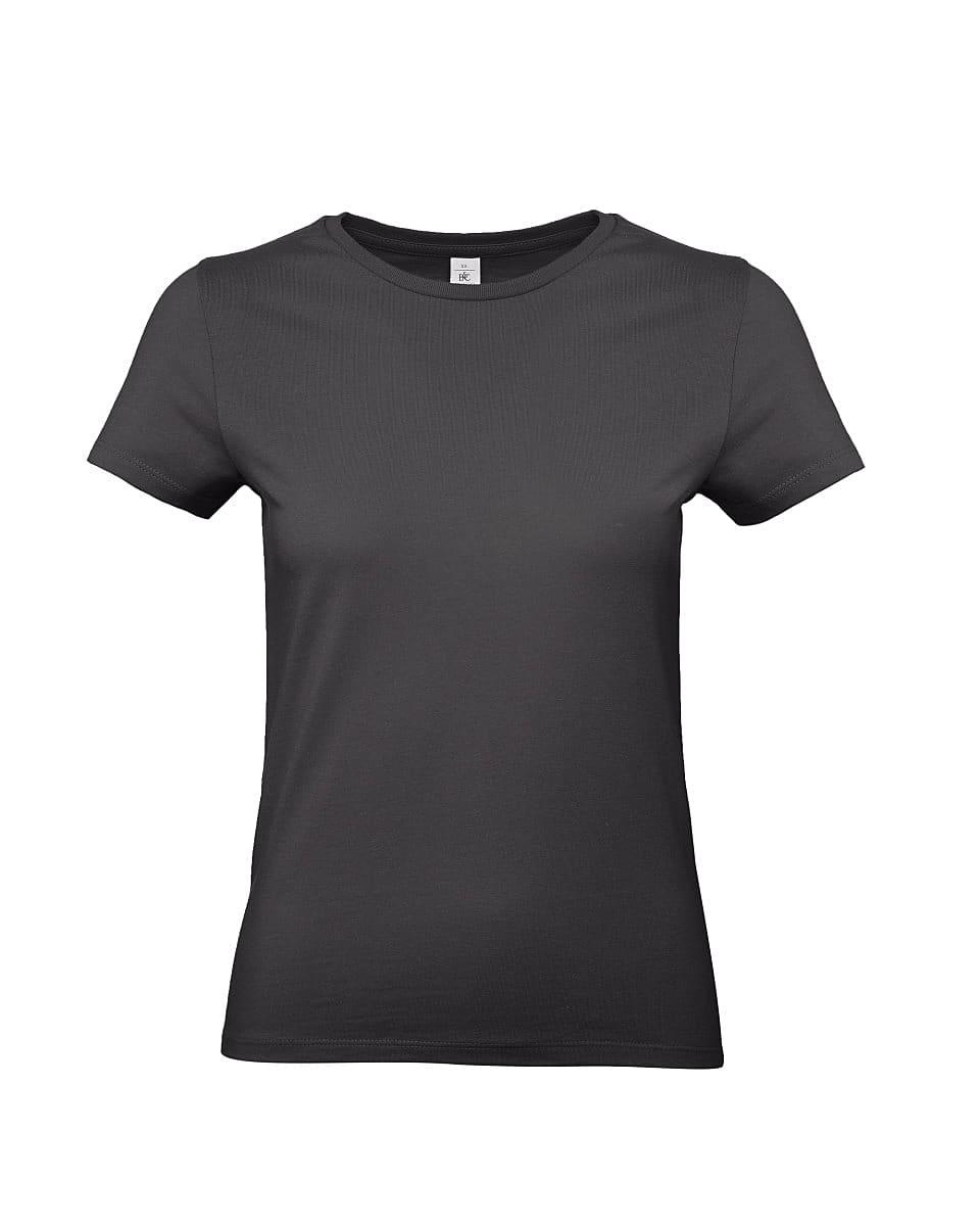 B&C Womens E190 T-Shirt in Used Black (Product Code: TW04T)
