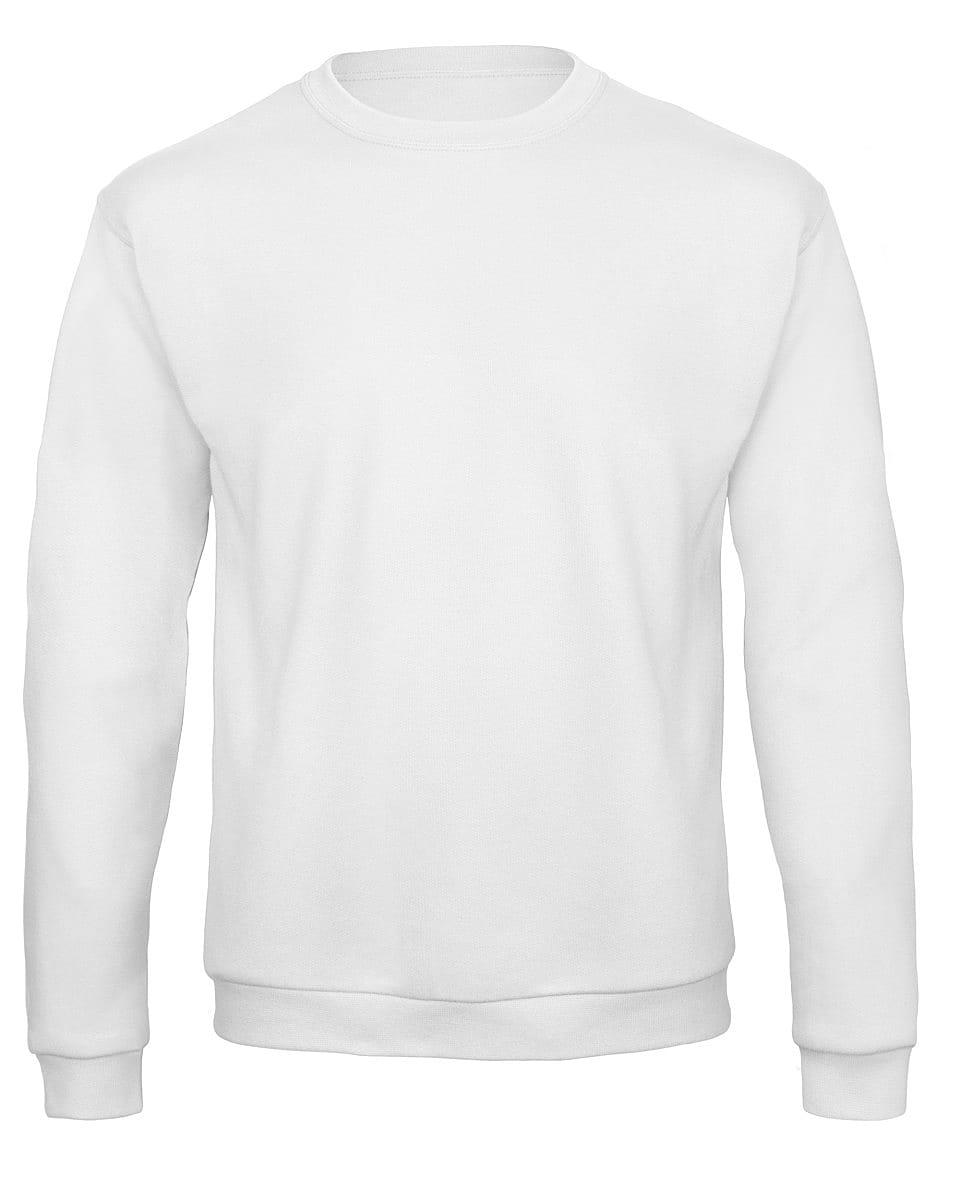 B&C ID.202 50/50 Sweatshirt in White (Product Code: WUI23)