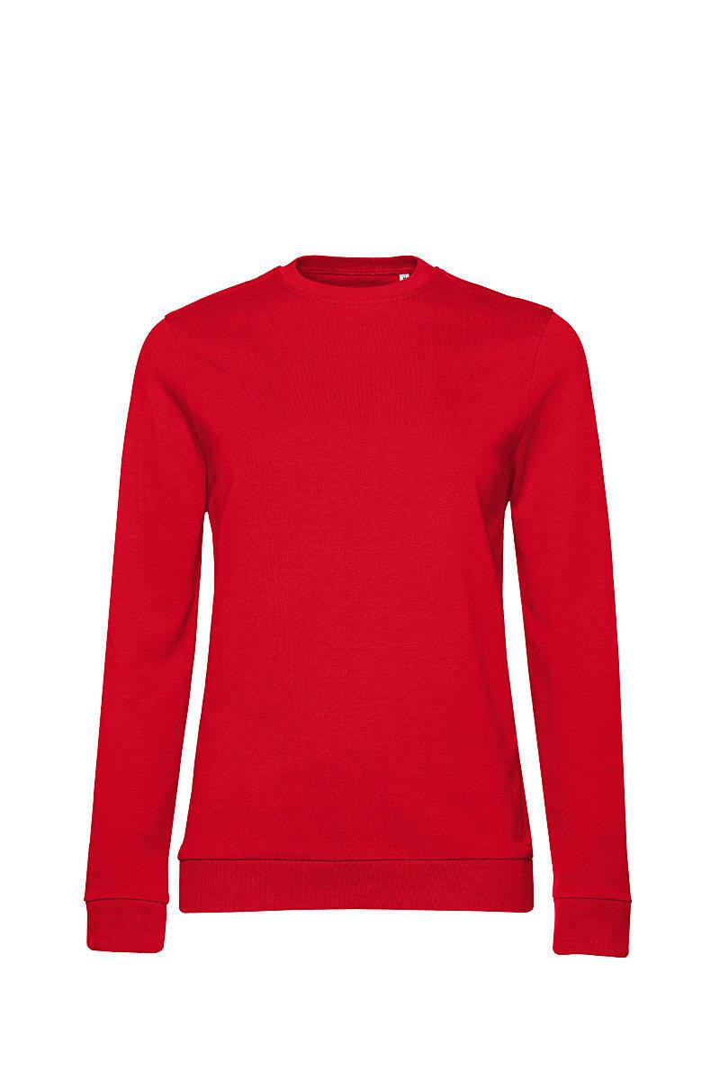 B&C Womens set In Sweatshirt in Red (Product Code: WW02W)