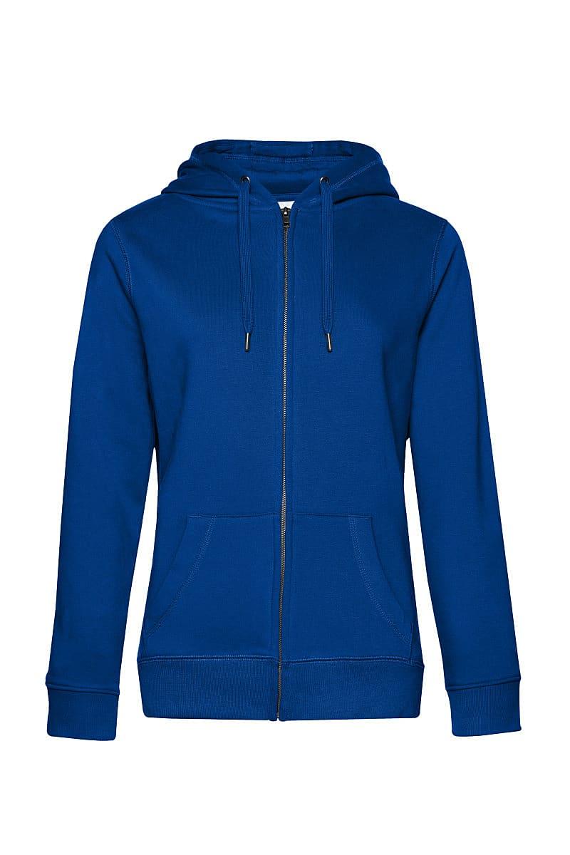 B&C Womens Queen Zipped Hoodie in Royal Blue (Product Code: WW03Q)