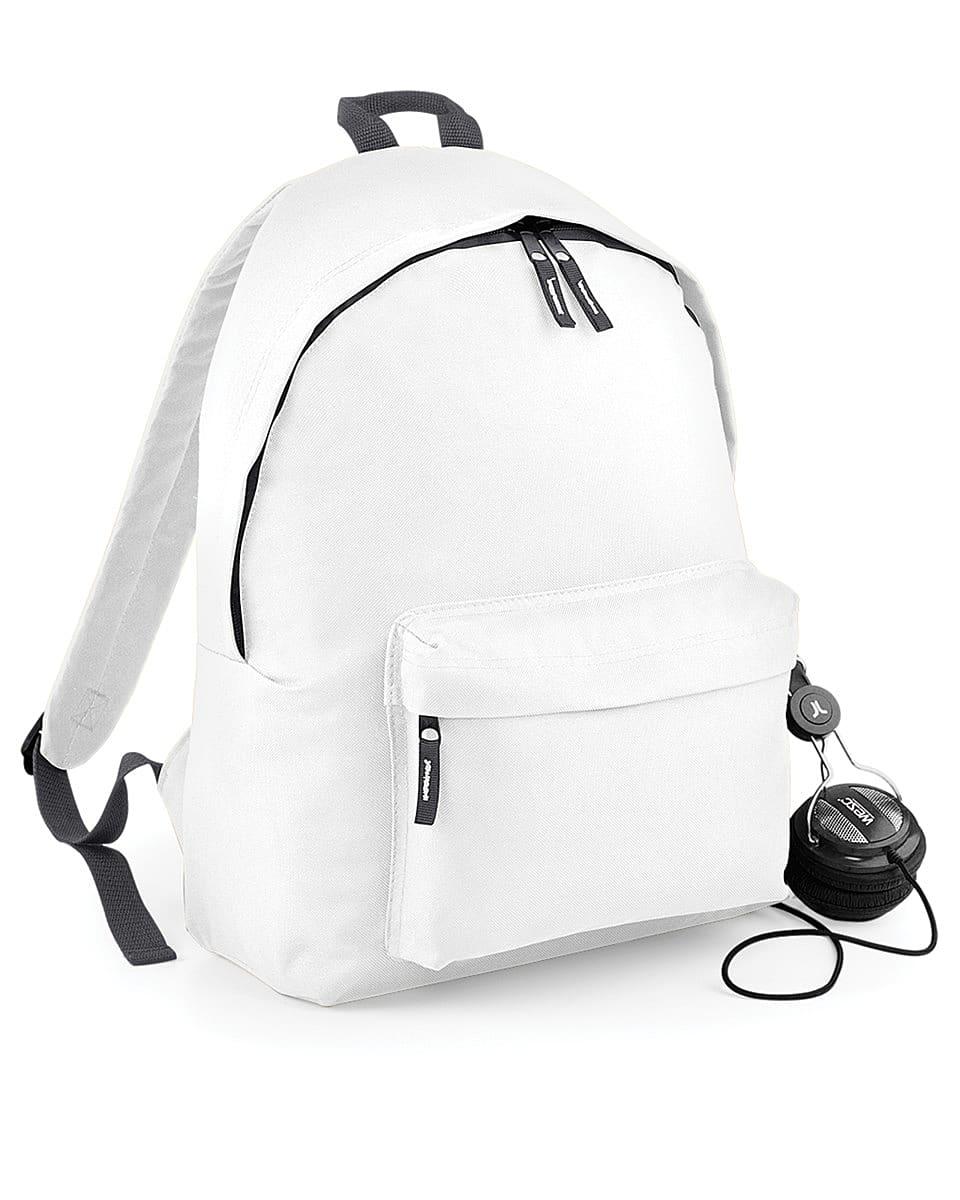 Bagbase Fashion Backpack in White / Graphite (Product Code: BG125)
