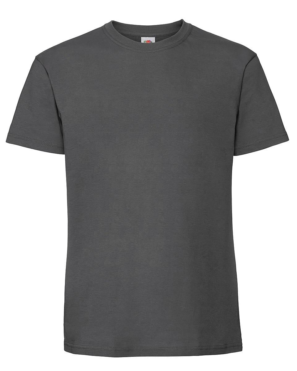 Fruit Of The Loom Mens Ringspun Premium T-Shirt in Light Graphite (Product Code: 61422)