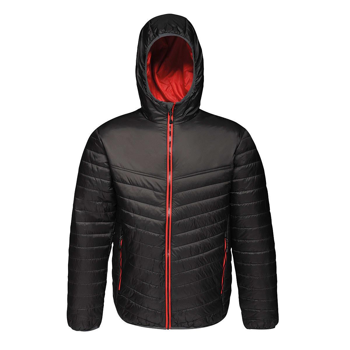 Regatta Mens Acadia II Jacket in Black / Classic Red (Product Code: TRA420)