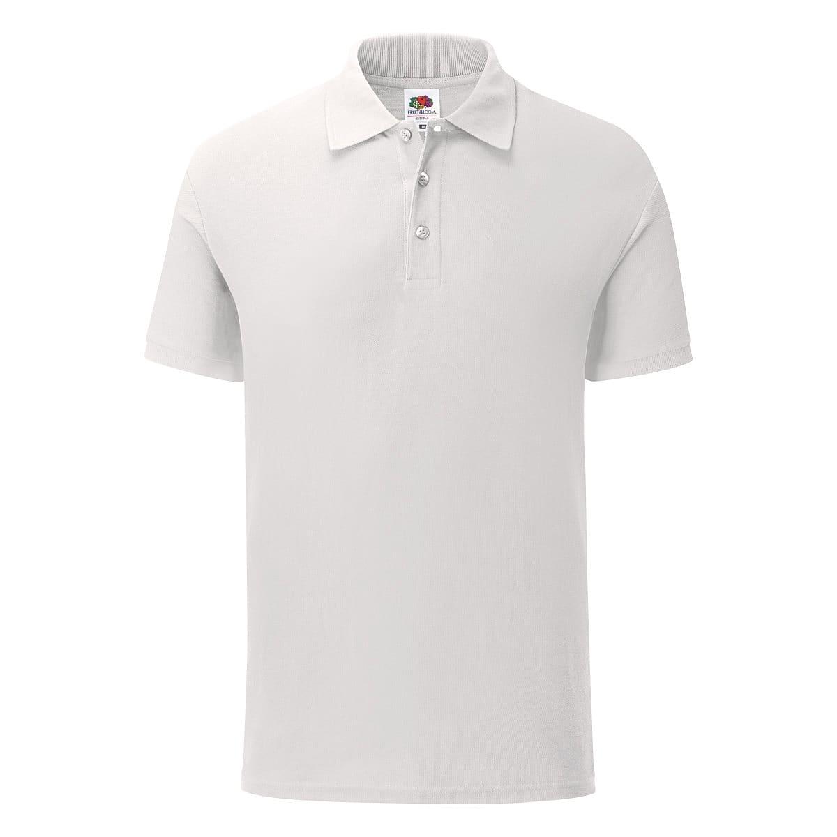 Fruit of the top loom white polo shirt