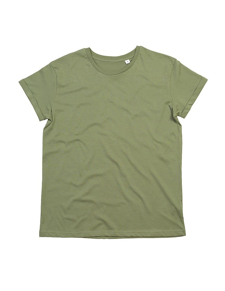 Mantis Mens Roll Sleeve T-Shirt in Soft Olive (Product Code: M80)