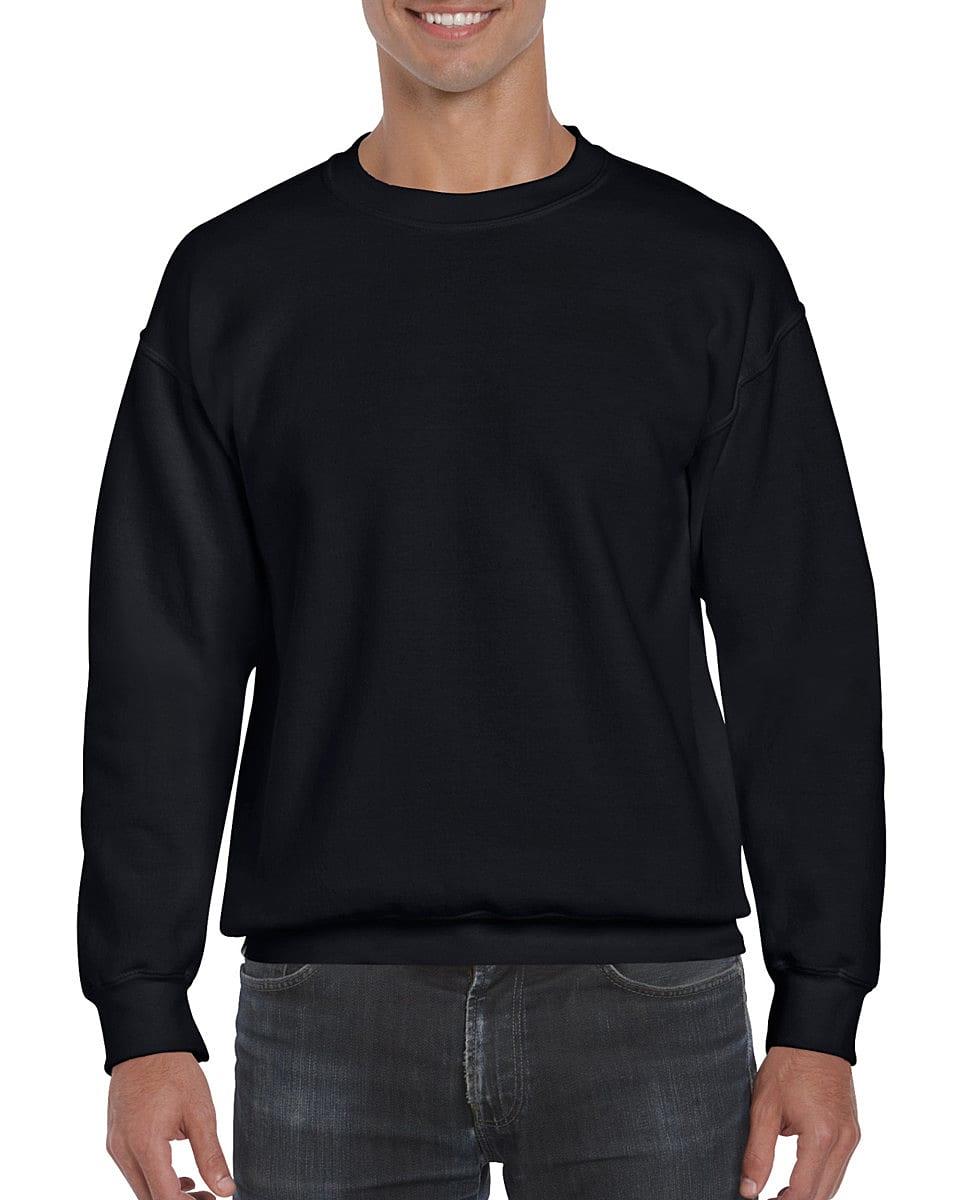 Gildan DryBlend Adult Set-In Sweatshirt in Black (Product Code: 12000)