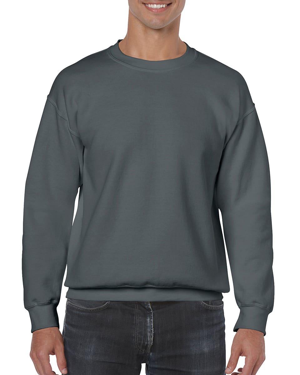 Gildan Heavy Blend Adult Crewneck Sweatshirt in Charcoal (Product Code: 18000)