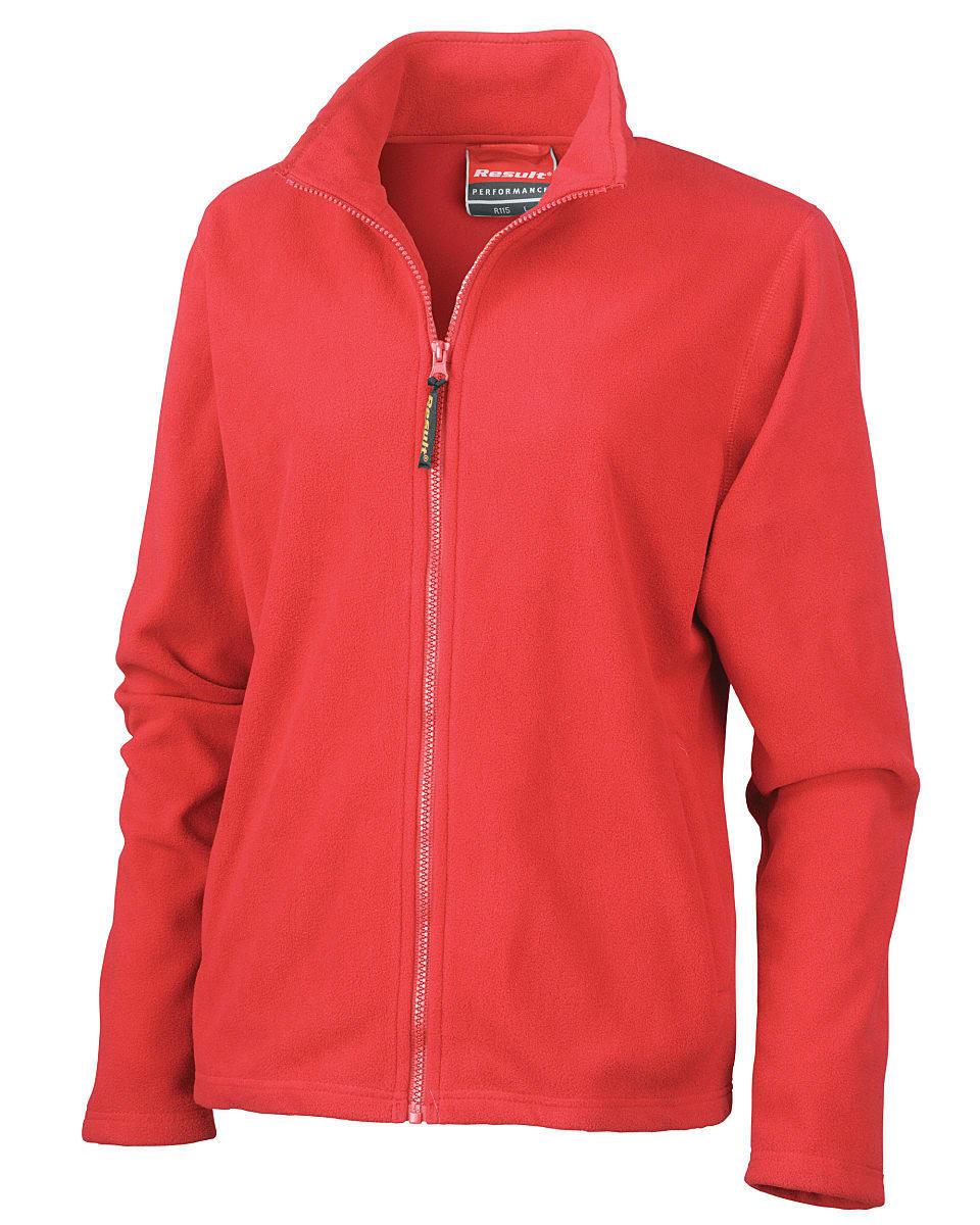 Result La Femme High Grade Microfleece Jacket in Cardinal Red (Product Code: R115F)