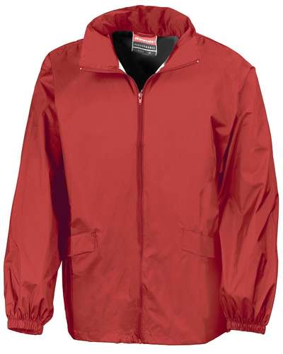 red windcheater jacket
