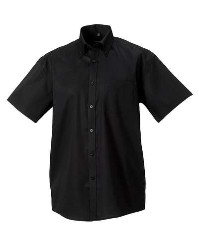 Russell Collection Mens Short-Sleeve Ultimate Non-Iron Shirt