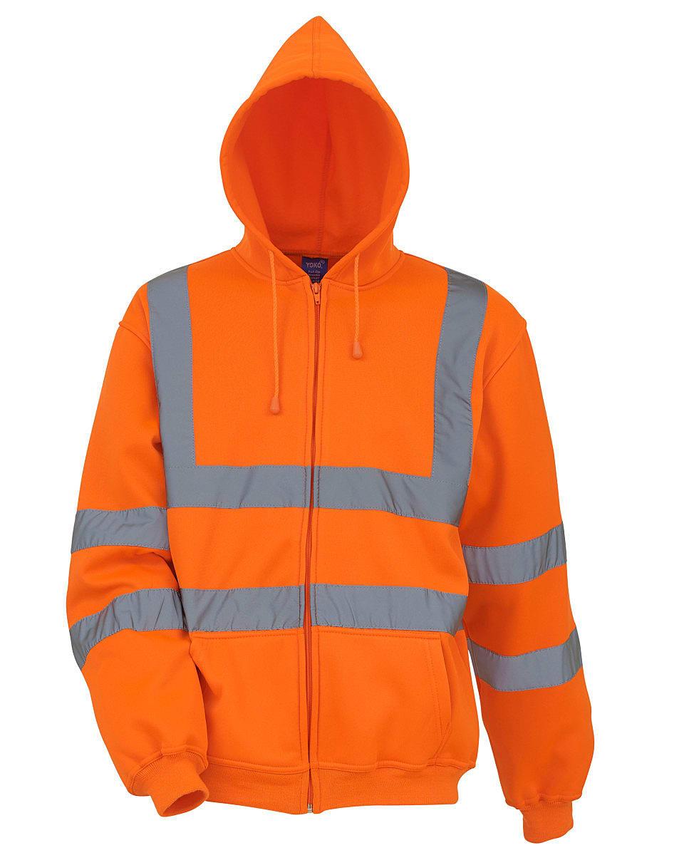 Yoko Hi-Viz Zipped Hoodie | HVK07 | Workwear Supermarket