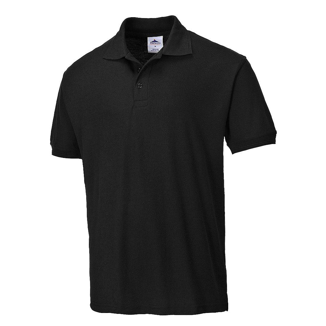 Portwest Verona Cotton Polo Shirt in Black (Product Code: B220)