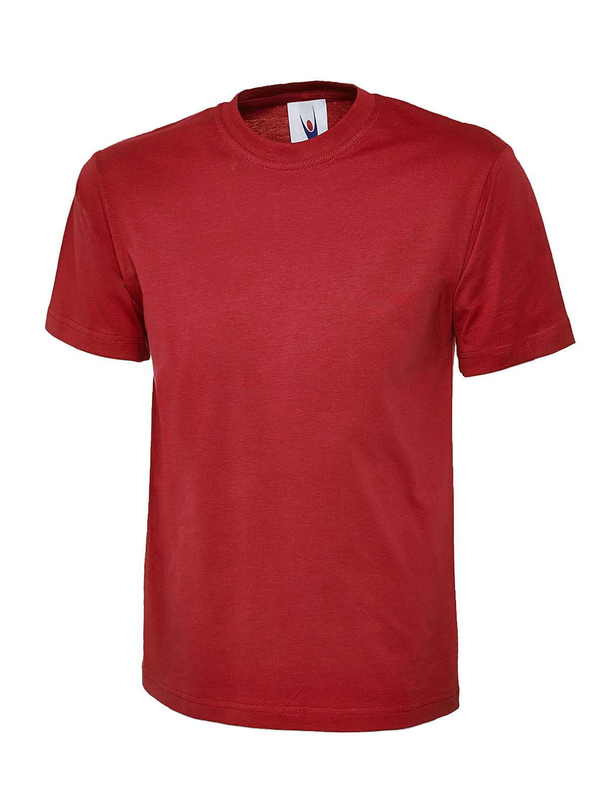 Uneek Childrens 180GSM T-Shirt in Red (Product Code: UC306)