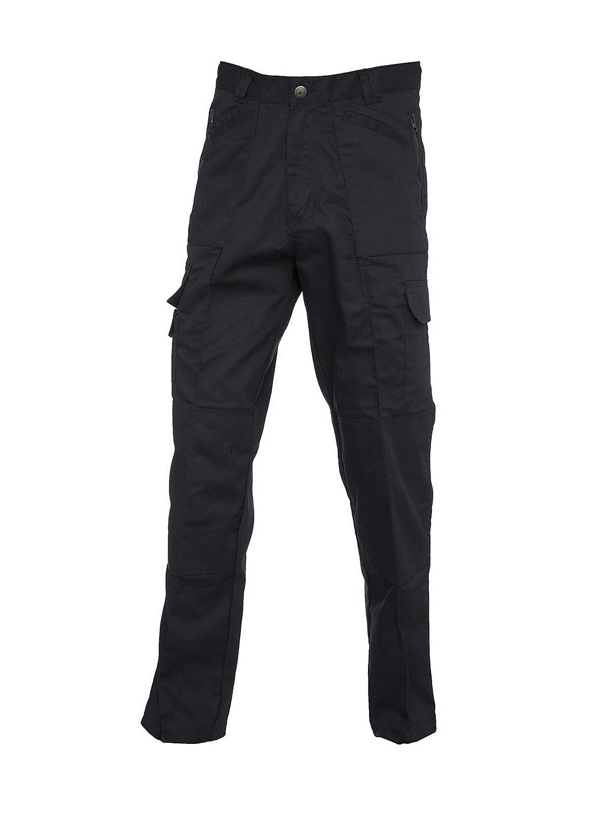 Uneek UC903R - Black Action Trousers - Regular | UC903R | Workwear ...