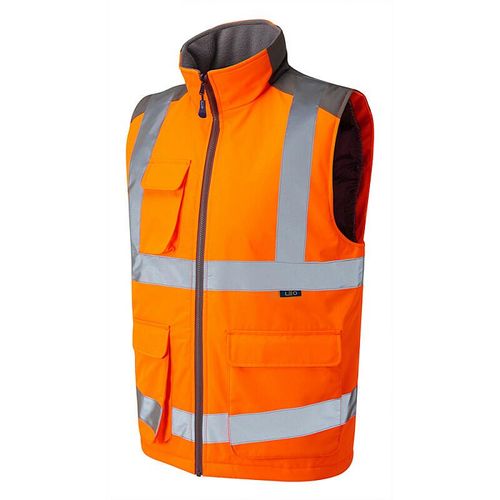 Leo Torrington ISO 20471 Class 2 Bodywarmer Orange