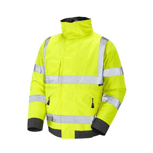 Leo Chivenor ISO 20471 Class 3 Bomber Jacket Yellow