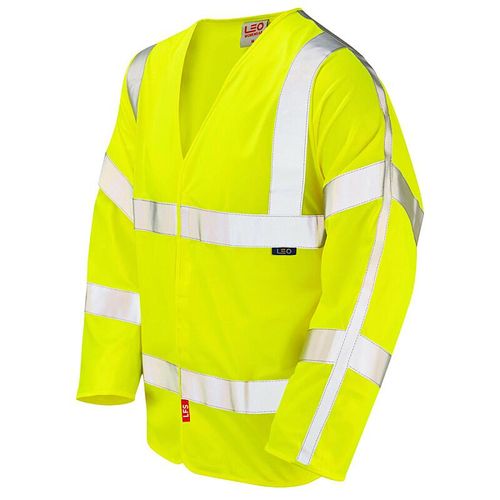 Leo Parkham ISO 20471 Class 3 LFS Sleeved Waistcoat Yellow