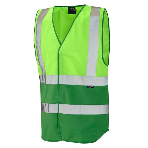 Leo Workwear W11-Y/BK Lynton Hi Vis Superior Vest Yellow / Black