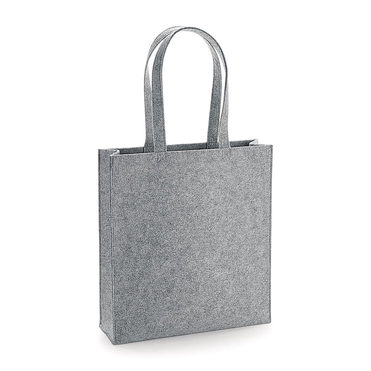 Bagbase Felt Tote Bag in Grey Melange (Product Code: BG723)