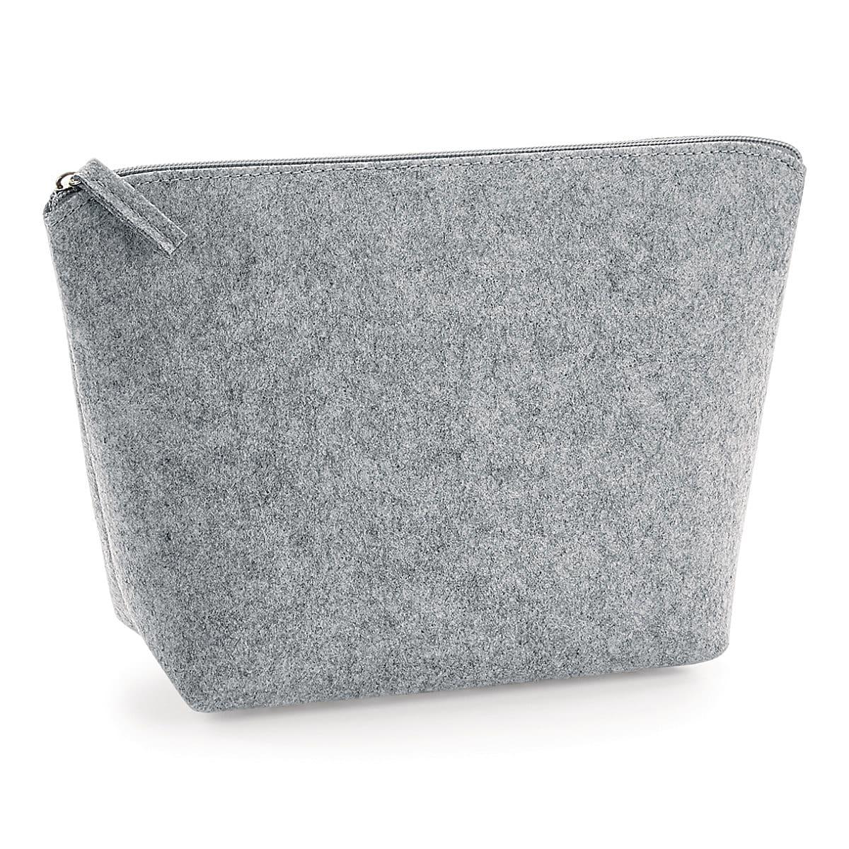 Bagbase Felt Accessory Bag in Grey Melange (Product Code: BG724)