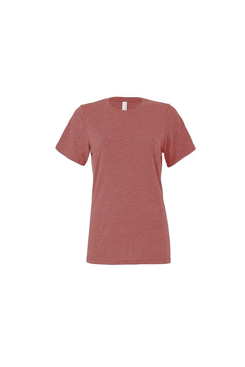 Bella Womens Relaxed Jersey Short-Sleeve T-Shirt in Heather Mauve (Product Code: BE6400)