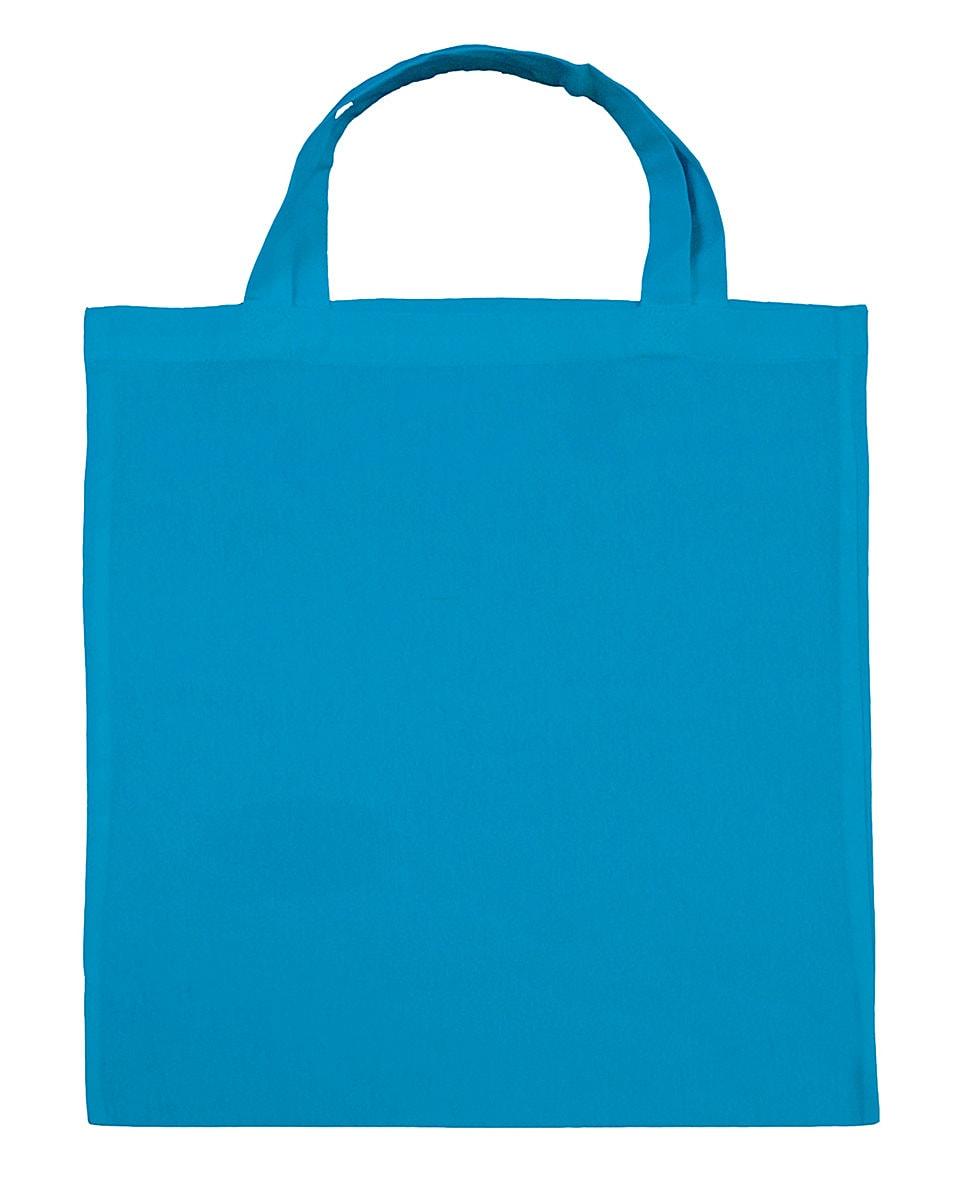 Jassz Bags Cedar Cotton Short-Handle Shopper in Mid Blue (Product Code: 3842SH)