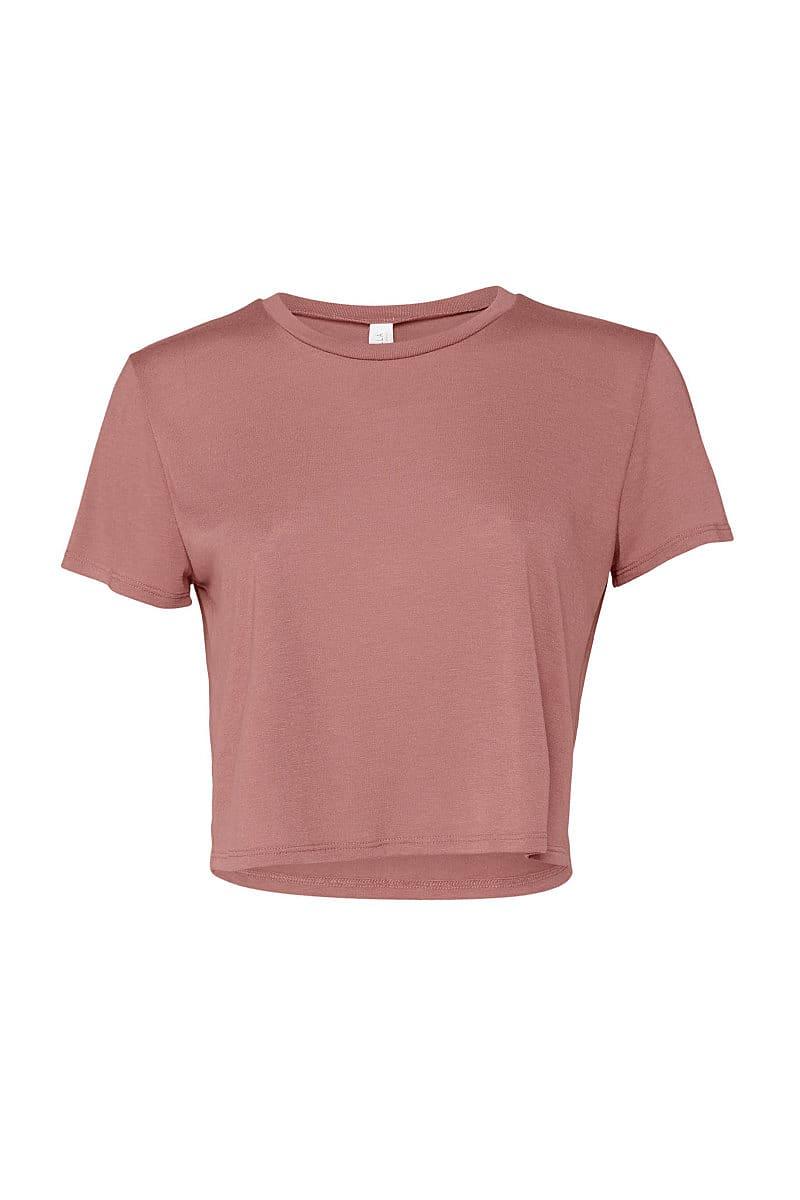 Bella+Canvas Womens Flowy Cropped T-Shirt in Mauve (Product Code: BE8882)
