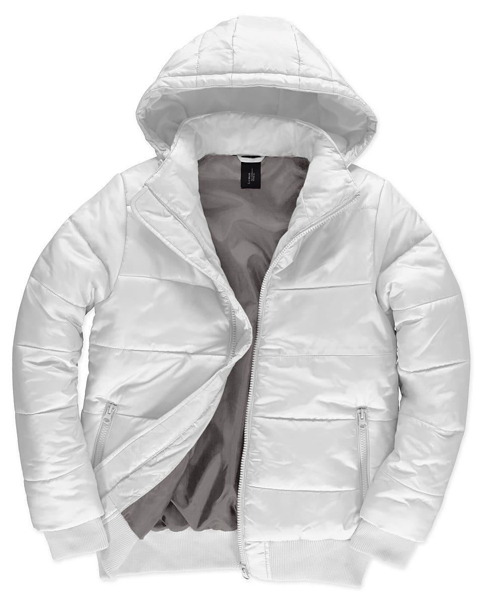 B&C Mens Superhood Jacket in White (Product Code: JM940)