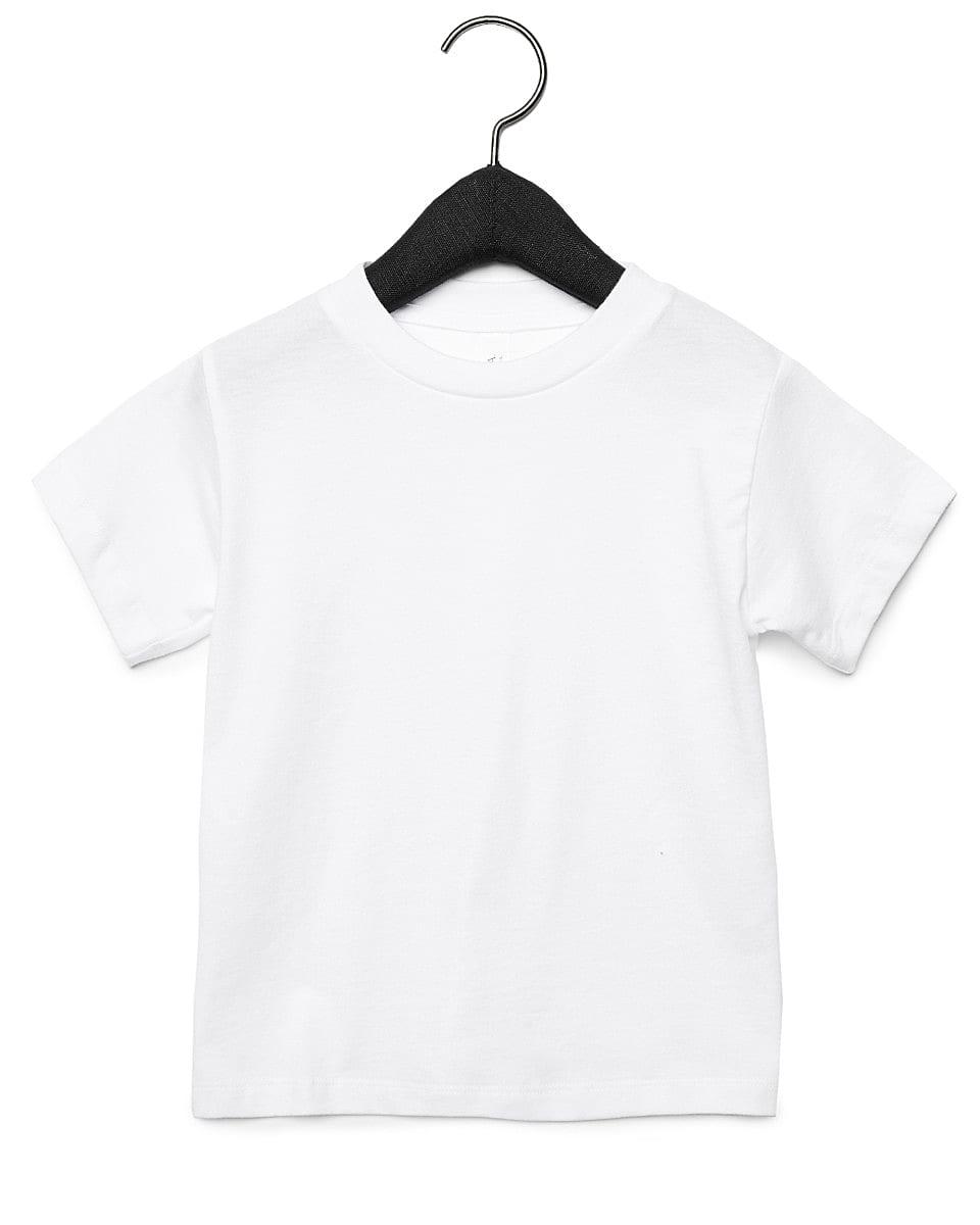 Bella Canvas Toddler Jersey Short-Sleeve T-Shirt in White (Product Code: CA3001T)