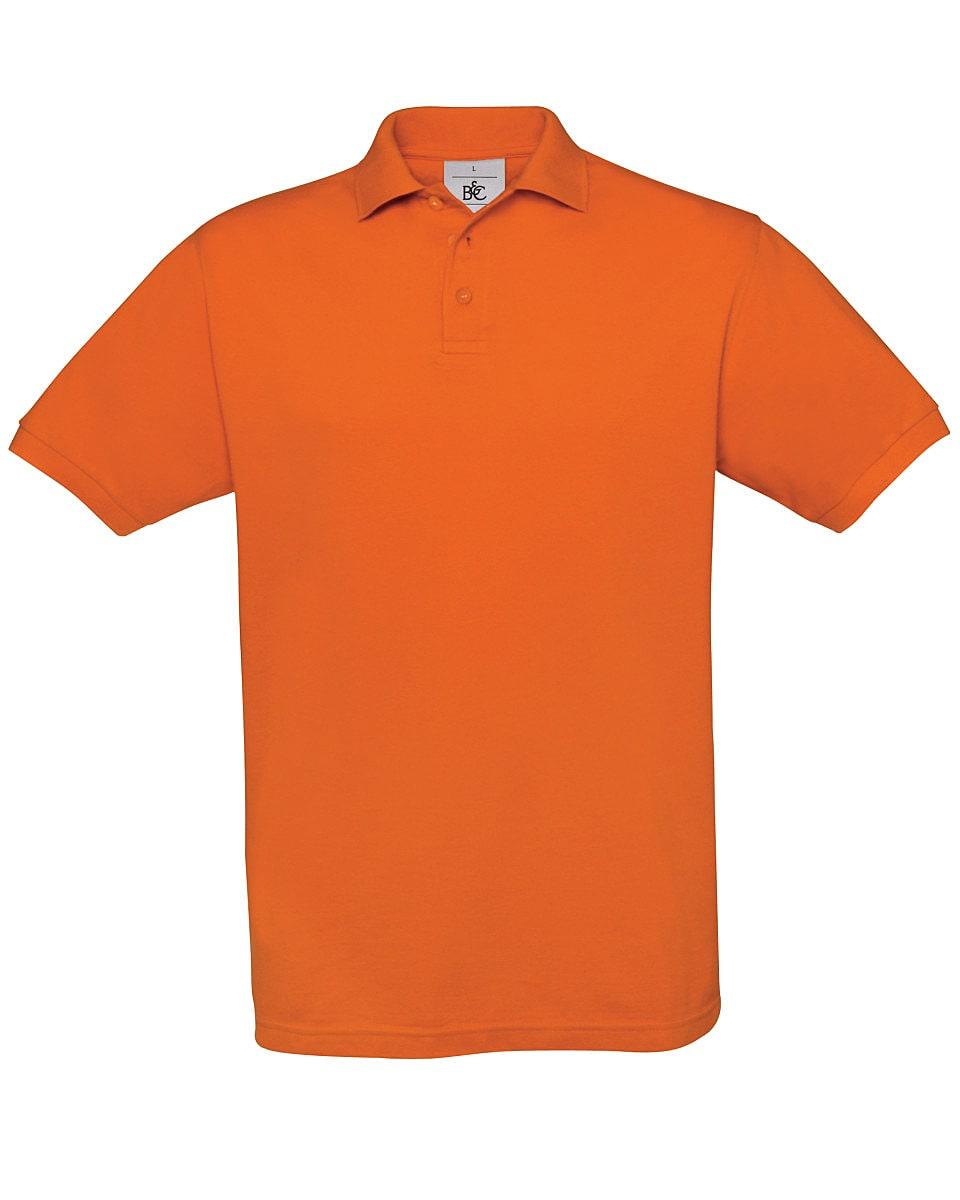 B&C Mens Safran Polo Shirt in Pumpkin Orange (Product Code: PU409)