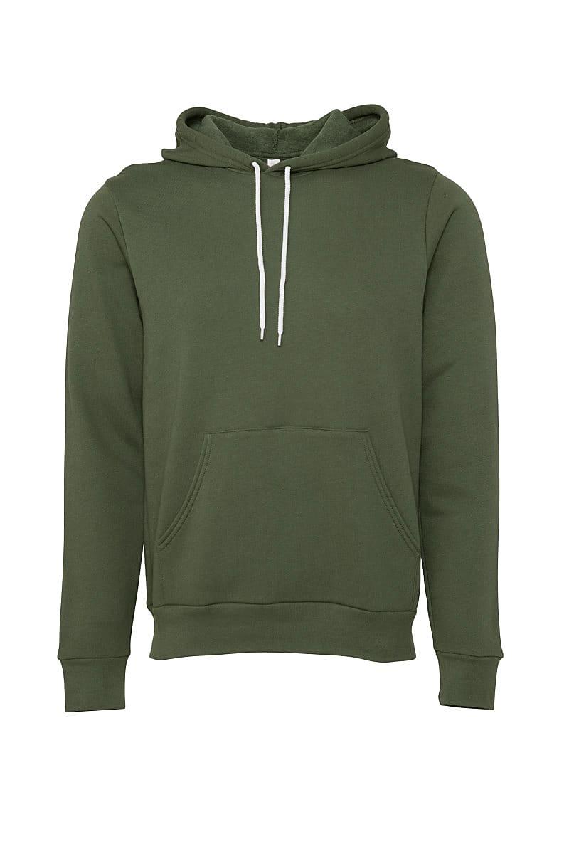 Bella Unisex Pullover Polycotton Fleece Hoodie in Military Green (Product Code: CA3719)