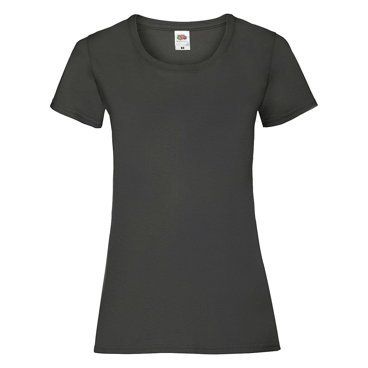 Fruit Of The Loom Lady-Fit Valueweight T-Shirt in Light Graphite (Product Code: 61372)