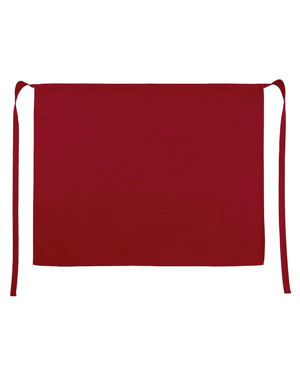 Jassz Bistro Rome Med Length Apron in Red (Product Code: JG13)