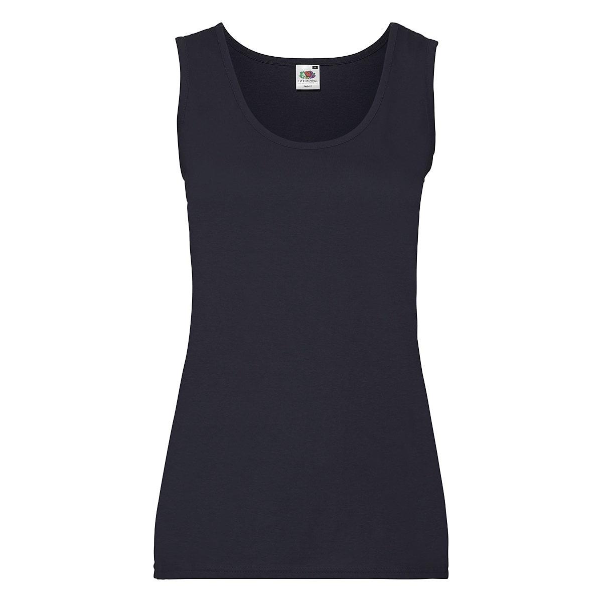 Fruit Of The Loom Lady-Fit Valueweight Vest in Deep Navy (Product Code: 61376)