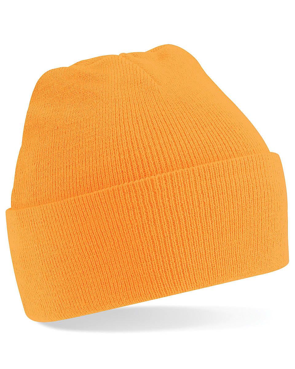 Beechfield Original Cuffed Beanie Hat in Fluorescent Orange (Product Code: B45)