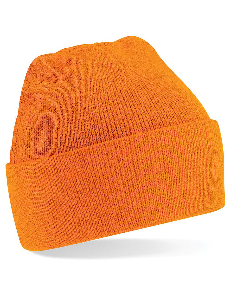 Beechfield Original Cuffed Beanie Hat in Orange (Product Code: B45)