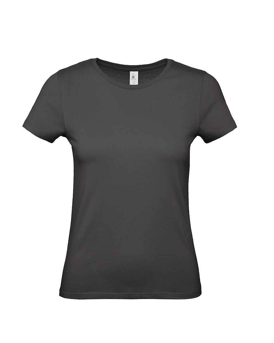 B&C Womens E150 T-Shirt in Used Black (Product Code: TW02T)