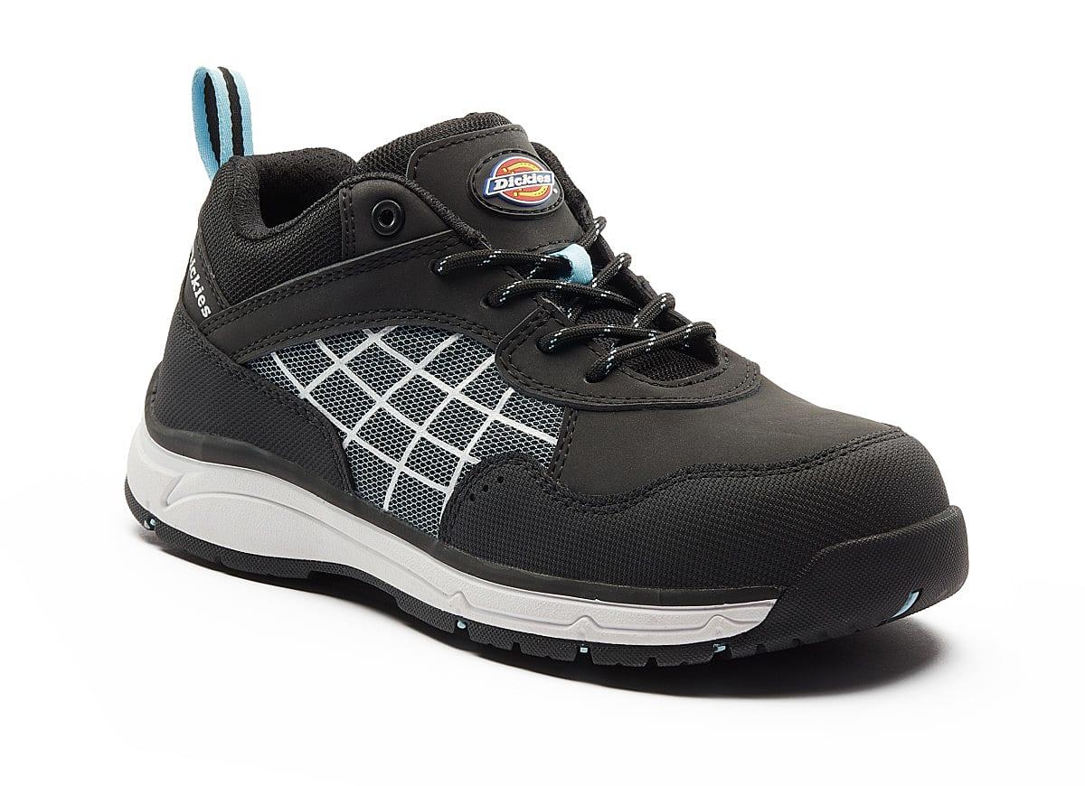 Dickies Womens Elora Safety Trainers in Black / Blue (Product Code: FC9536)