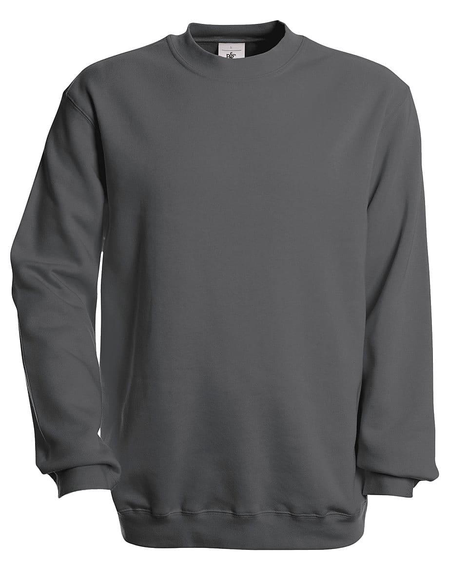 B&C Set In Sweatshirt in Steel Grey (Product Code: WU600)