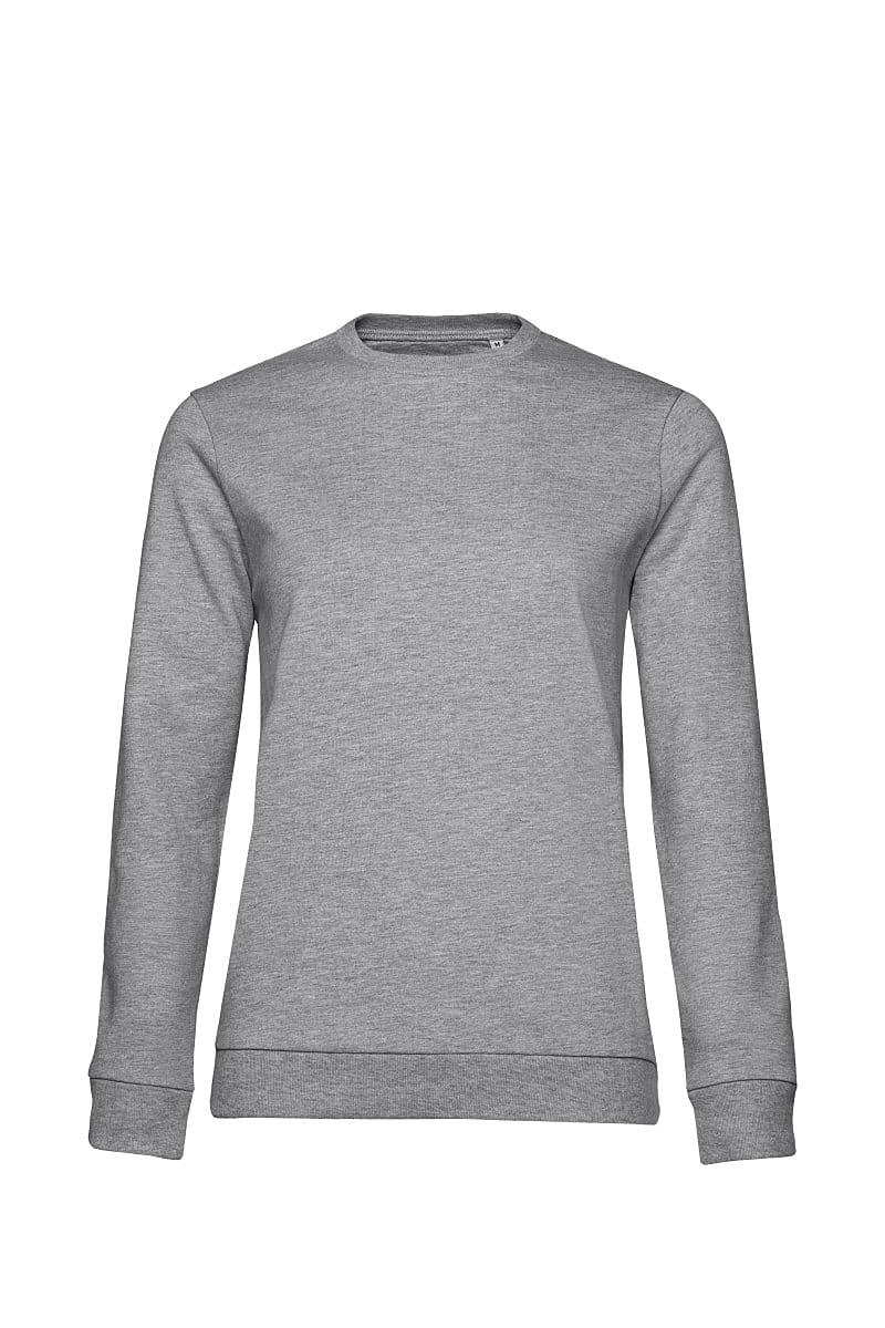 B&C Womens set In Sweatshirt in Heather Grey (Product Code: WW02W)