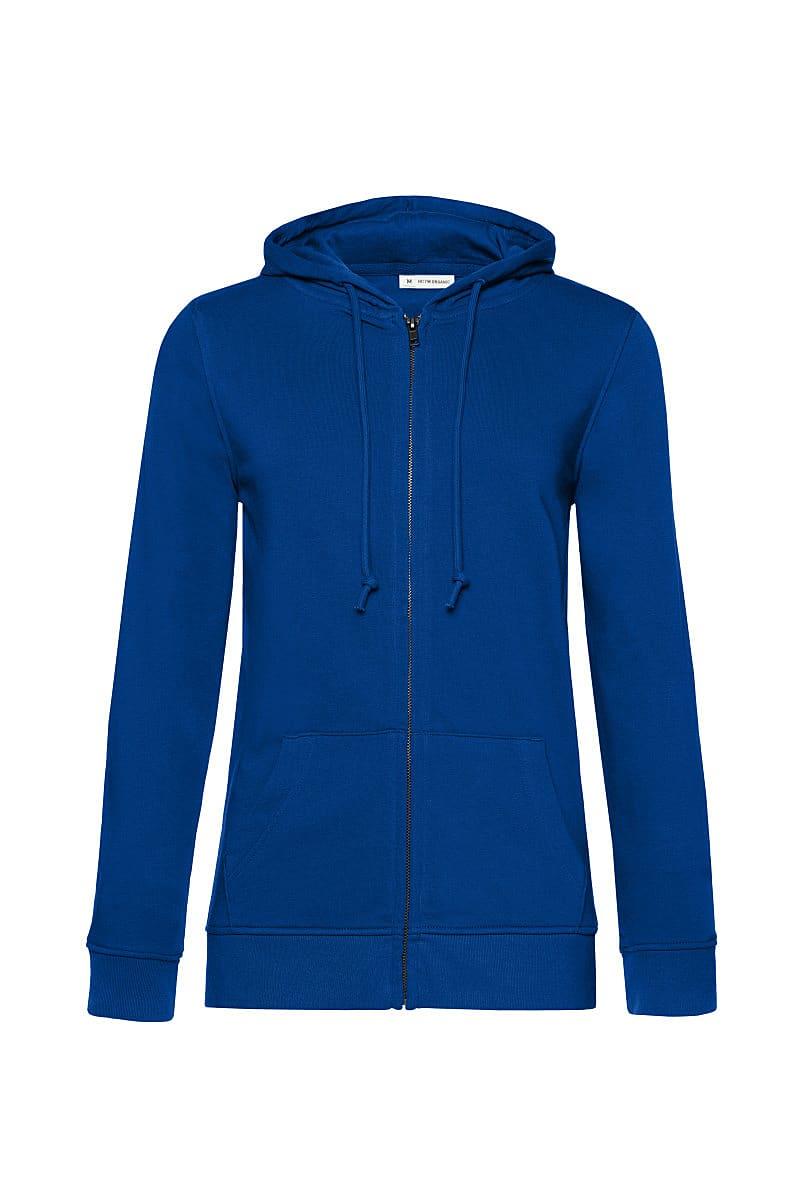 B&C Womens Organic Zipped Hoodie in Royal Blue (Product Code: WW36B)