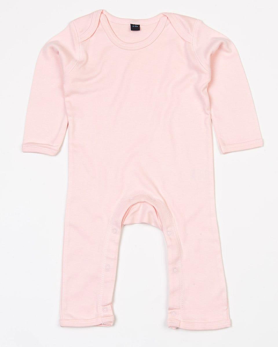 Babybugz Long-Sleeve Rompasuit in Powder Pink (Product Code: BZ13)