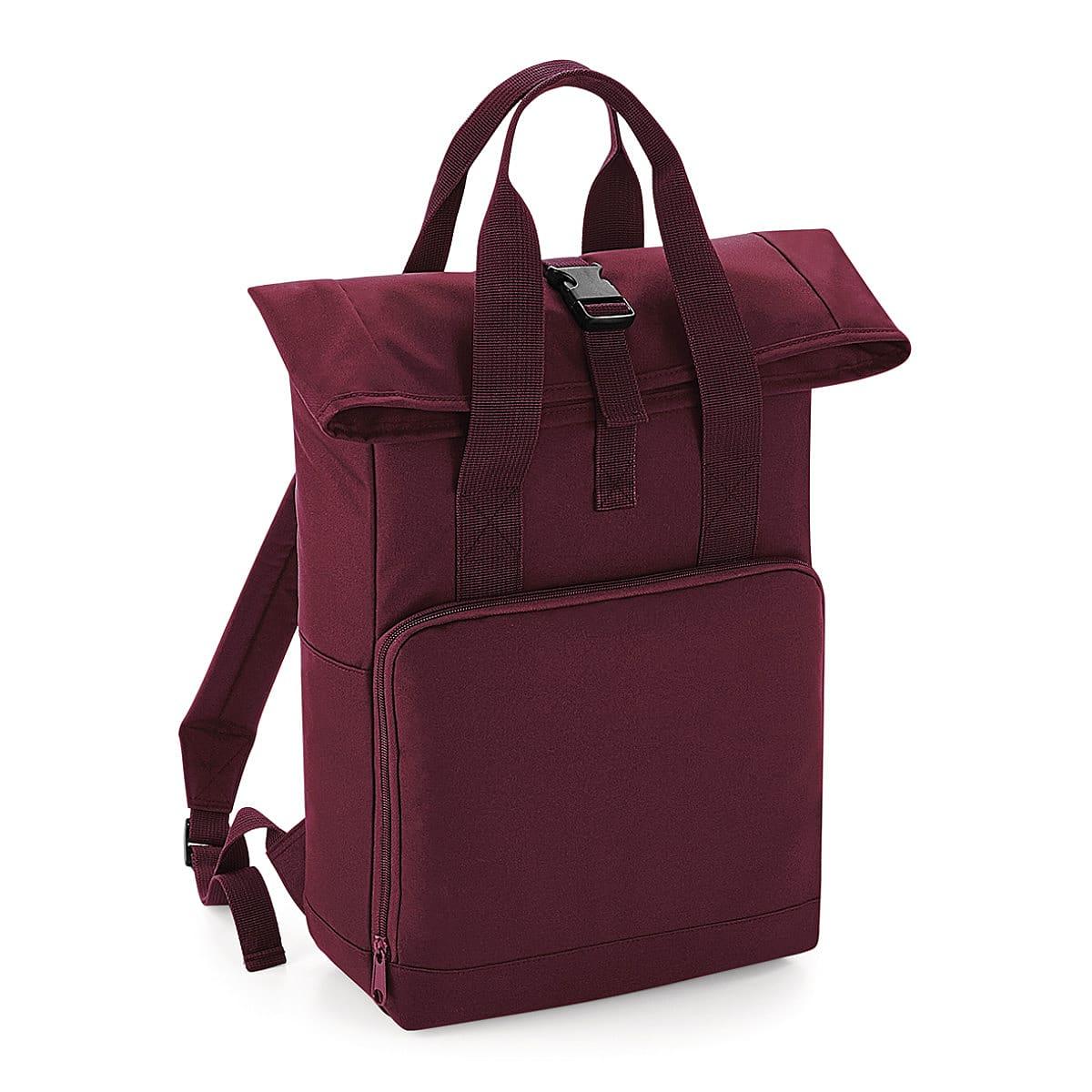 Bagbase Twin Handle Roll-Top Backpack in Burgundy (Product Code: BG118)