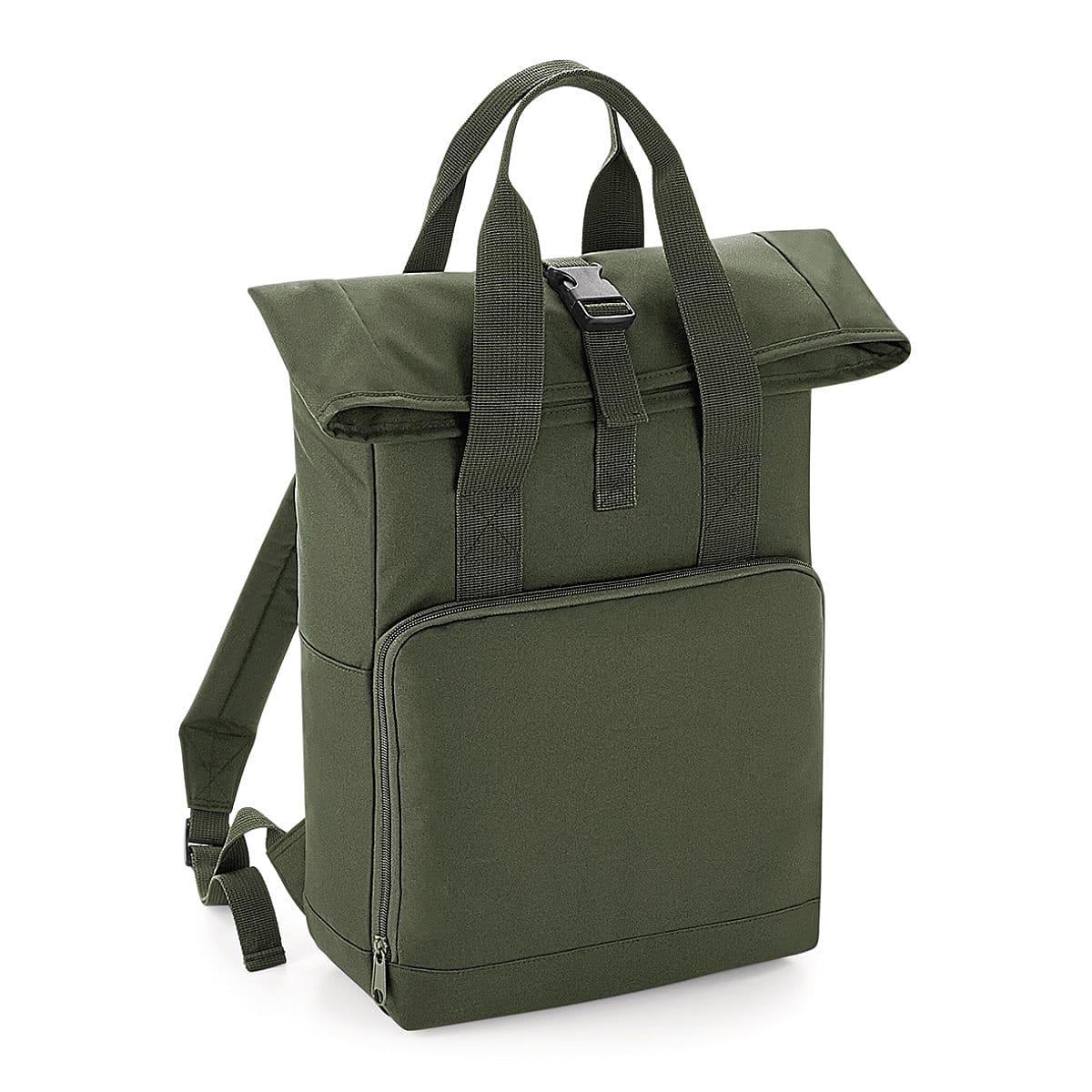 Bagbase Twin Handle Roll-Top Backpack in Olive Green (Product Code: BG118)