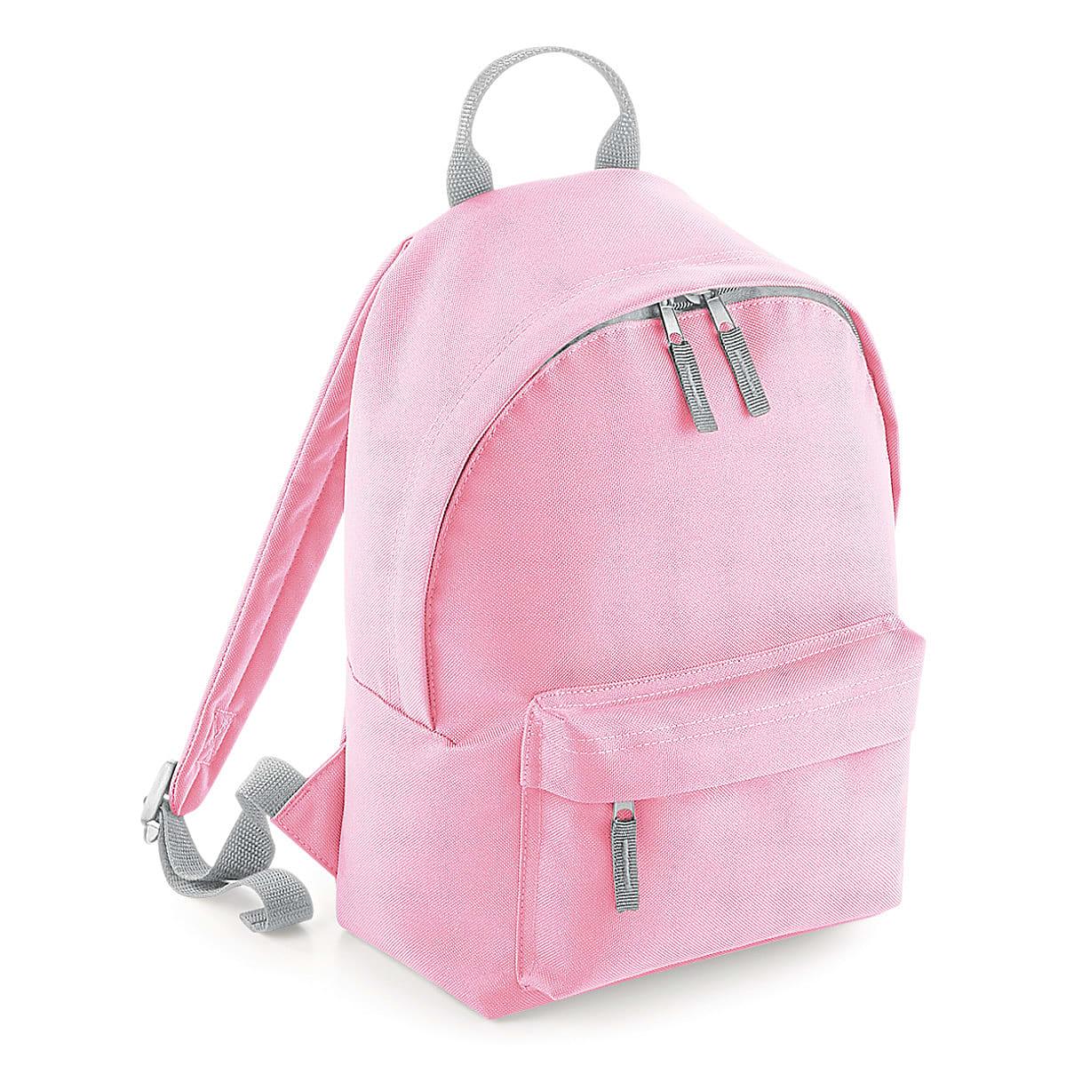Bagbase Mini Fashion Backpack in Classic Pink / Light Grey (Product Code: BG125S)