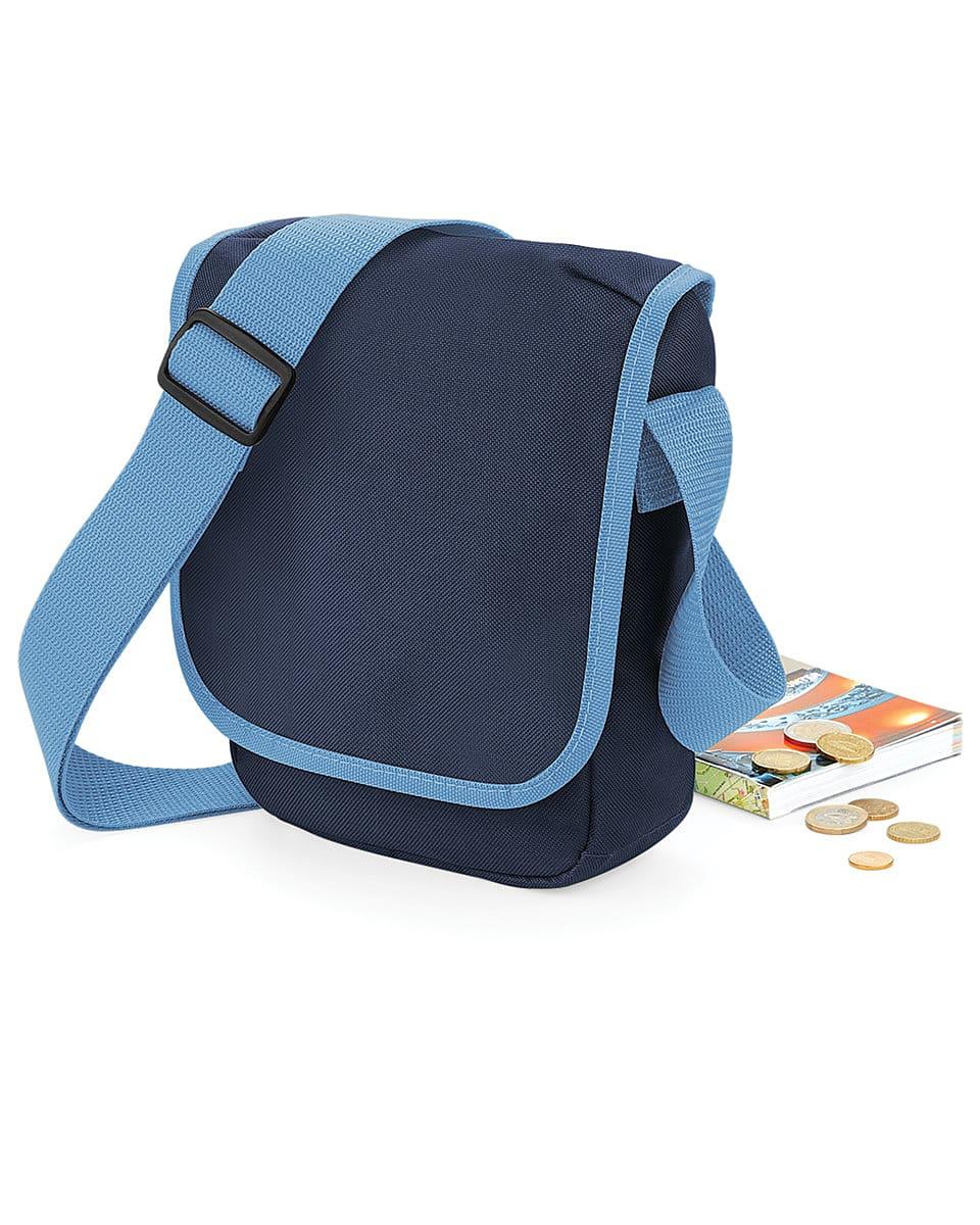 Bagbase Mini Reporter in French Navy / Sky Blue (Product Code: BG18)